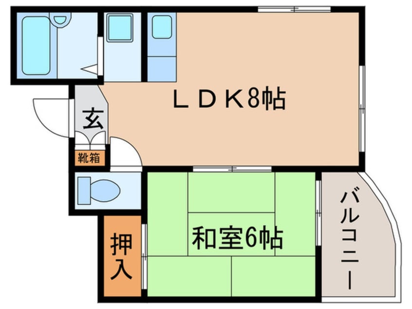 間取図 キャロル南桜塚