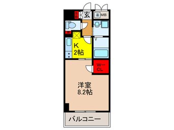 間取図 アンソレイユ