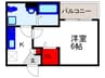 ＳＥＥＤ豊中 1Kの間取り