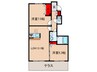 Ｃｉｅｌｏ　Ｂｌｕ　Ａ棟 2LDKの間取り