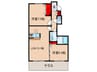 Ｃｉｅｌｏ　Ｂｌｕ　Ａ棟 2LDKの間取り