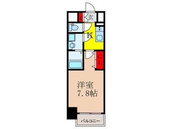 間取図 ﾌﾟﾚｻﾝｽ新大阪ｻﾞ･ﾃﾞｲｽﾞ(1001)