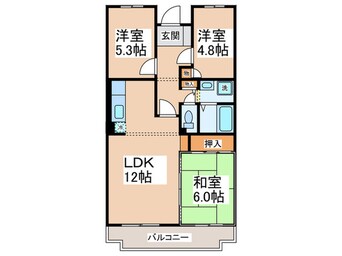 間取図 サニ－コ－ト中町