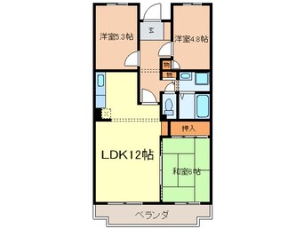 間取図 サニ－コ－ト中町