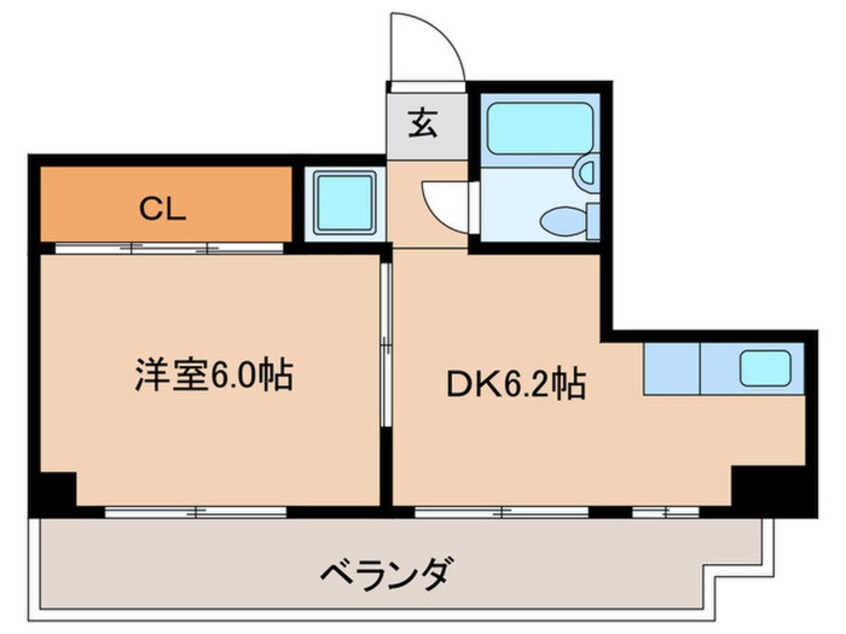 間取図 ﾋﾞｶﾞｰﾎﾟﾘｽ132マーブルハウス