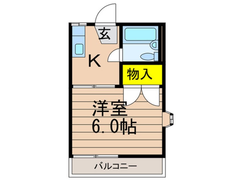 間取図 フォ－ブル大多喜