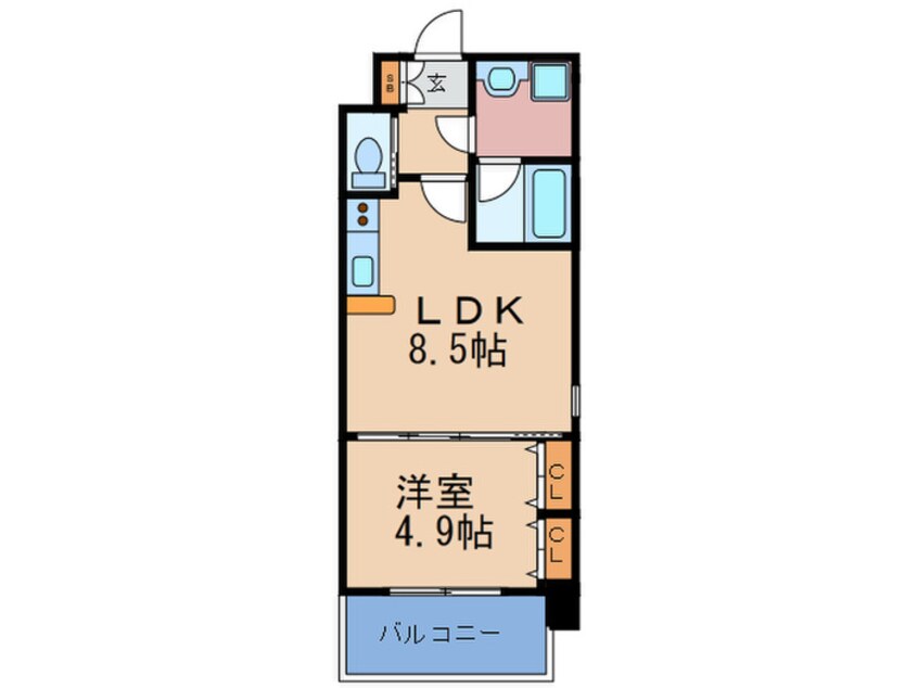 間取図 Choei65 プレジオ中津