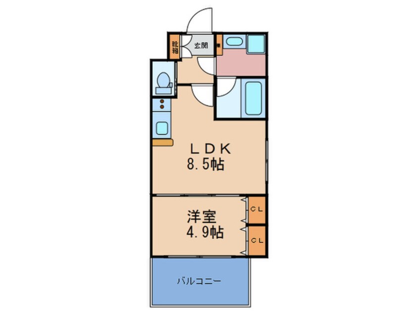 間取図 Choei65 プレジオ中津