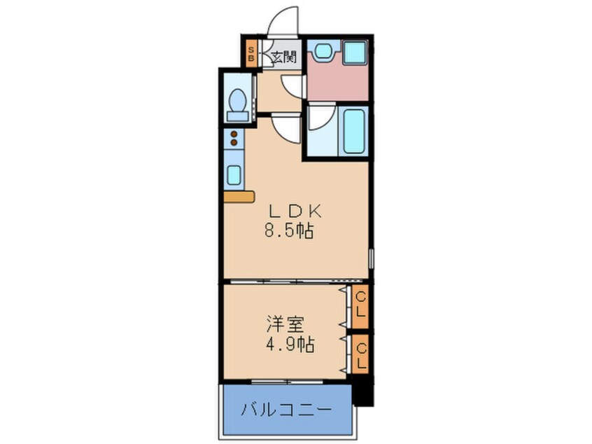 間取図 Choei65 プレジオ中津