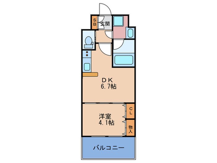 間取り図 Choei65 プレジオ中津