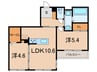 仮）リラフィナート西宮北口 2LDKの間取り