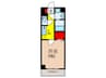 Satsuma363 1Kの間取り