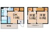 ハイマート岩屋 2DKの間取り