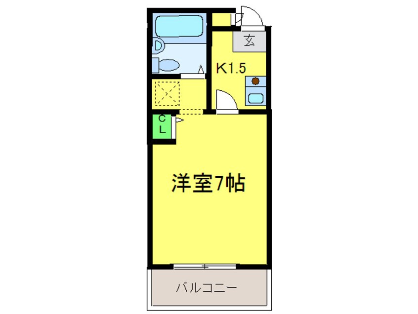 間取図 プレアール櫛屋町