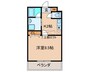ＣＩＴＹ　ＳＰＩＲＥ美章園 1Kの間取り