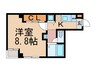 アベビル 1Kの間取り