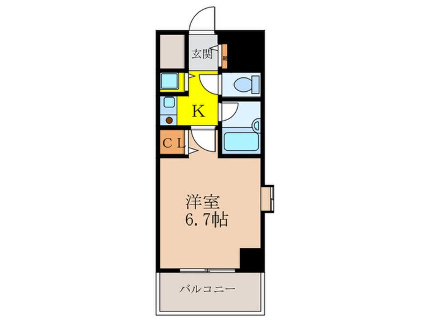 間取図 コスモプラザ新大阪