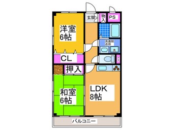 間取図 ベルジュール新金岡