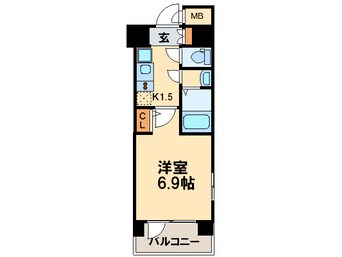 間取図 アスヴェル京都七条通(401)