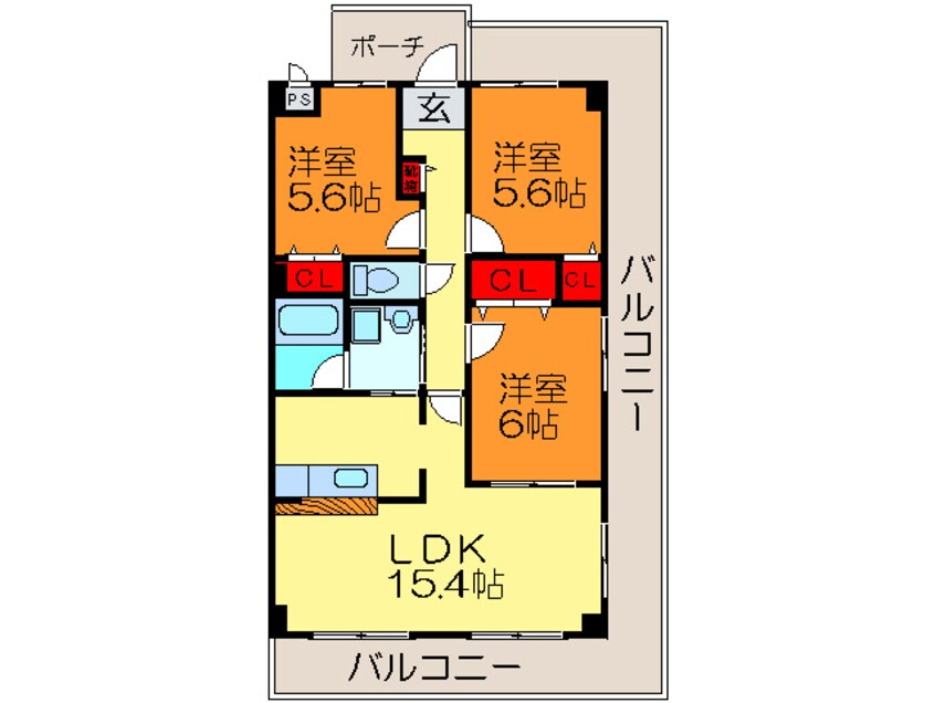 間取図 バルカポンテ