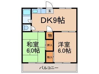 間取図 三七十コーポ