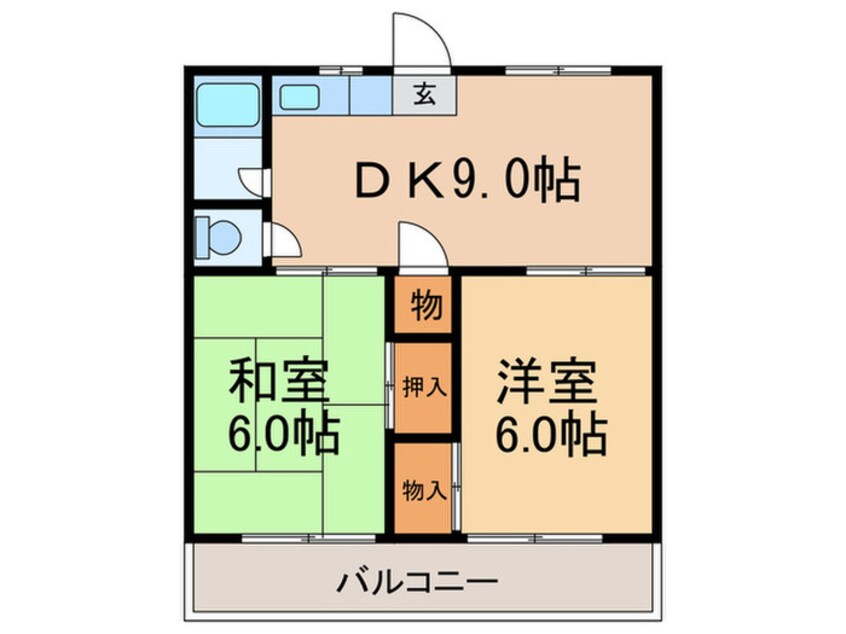 間取図 三七十コーポ