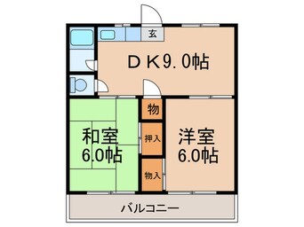 間取図 三七十コーポ