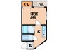 郷原マンション 1Kの間取り