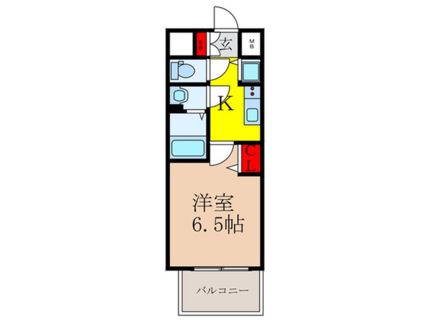 間取図 メインステージ新大阪(601)