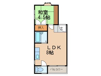 間取図 ハ－ベスト烏帽子