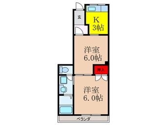 間取図 クレセント上泉