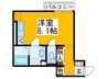 ダイヤモンドフジ鶴橋　プラチナ 1Rの間取り