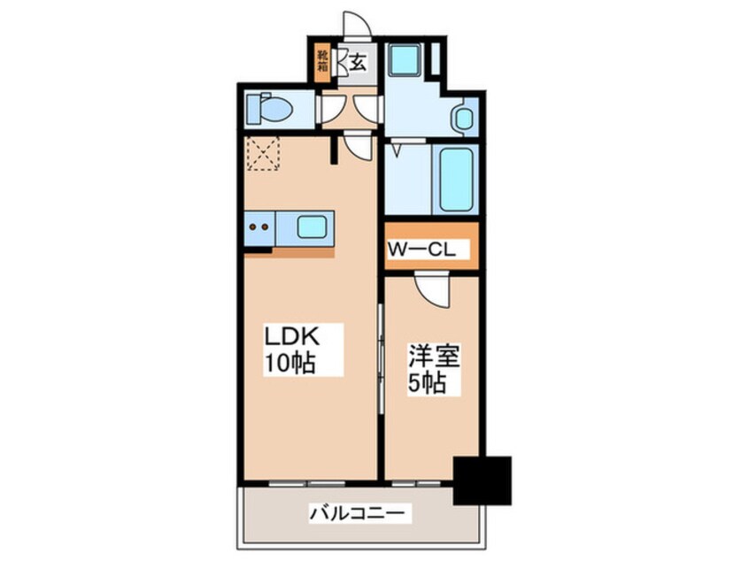 間取図 ﾌﾟﾚｻﾝｽ大国町ﾗｳﾞｪﾆｰﾙ（302）