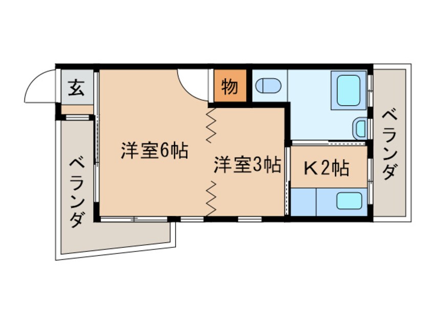 間取図 山科　小堀マンション