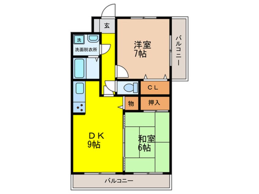 間取図 砂子マンションＨＦ