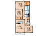 Casa　Calma 3LDKの間取り