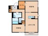 Casa　Calma 2LDKの間取り