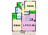 ヴィラけやき 2LDKの間取り