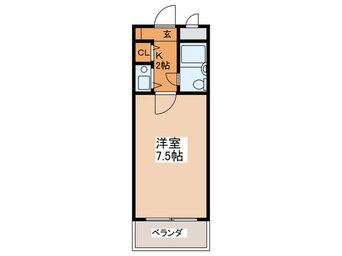 間取図 サンライズ千代崎