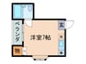 パビヨン南草津 1Rの間取り