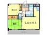 シティオ　ボヌール 2LDKの間取り