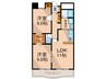 タッチ塚口 2LDKの間取り
