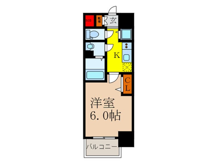 間取り図 ﾌﾟﾚｻﾝｽ新大阪ｺｱｼﾃｨ（802）