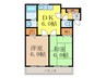 シャト－ヨシダ 2DKの間取り