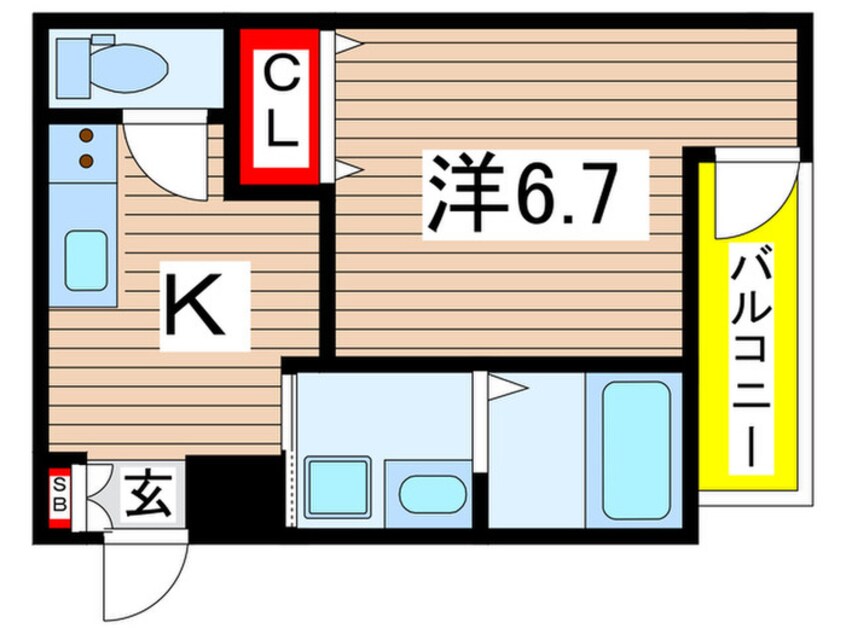 間取図 フジパレス立花駅西Ⅱ番館