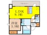 シーズンフラッツ新大阪 1LDKの間取り