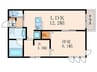 アロース　フェリス 1LDK+Sの間取り