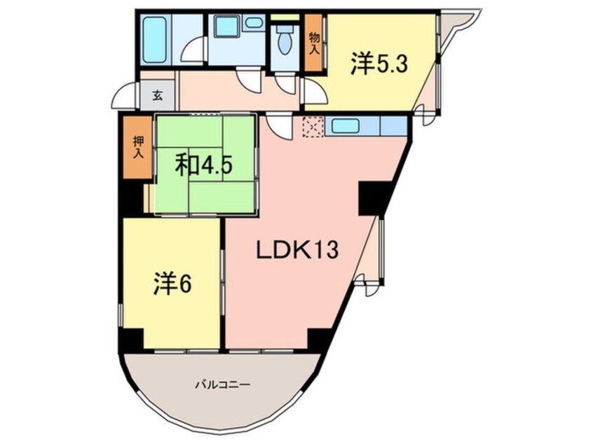 間取図 ステラ田中町