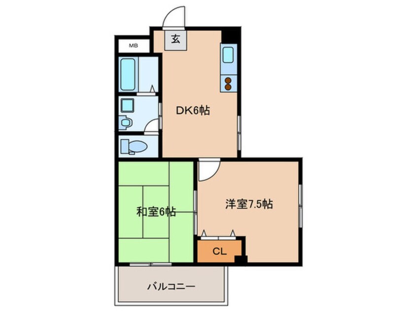 間取図 ノア－ズア－ク桑津