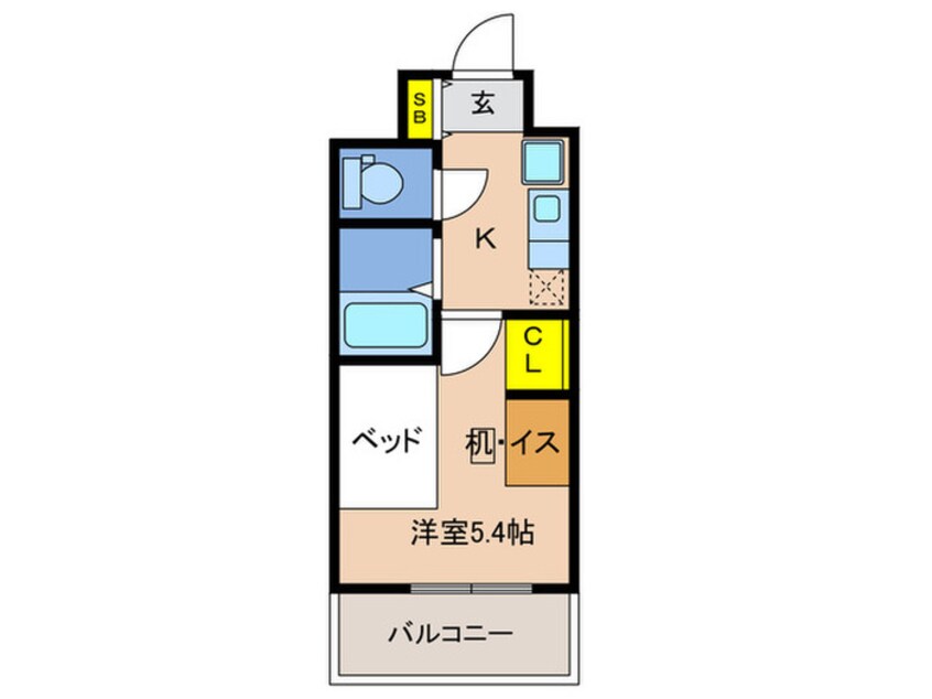 間取図 リビオセゾン神戸元町